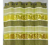 Cortina en jacquard rayas horizontales coloreadas