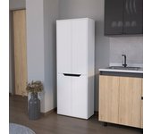 Alacena herring en melamina con 4 puertas y 5 estantes , blanco , 170 cm x 60 cm x 30 cm