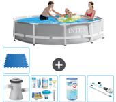 Paquete de piscina - intex - alrededor - 305x305x76 cm + accesorios a2046