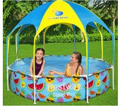 Piscina infantil elevada de acero bestway pro uv careful de 244 x 51 cm