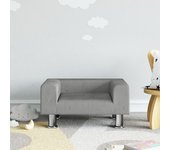 Maison exclusive - sofá para niños de terciopelo gris claro 50x40x26,5 cm
