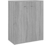Aparador | aparador de comedor | armario de cocina de madera contrachapada gris sonoma 60x30x75 cm cfw30326