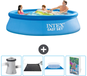 Paquete de piscina - intex - alrededor - 305x305x76 cm + accesorios cb110