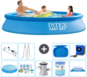 Paquete de piscina - intex - alrededor - 305x305x61 cm + accesorios a512