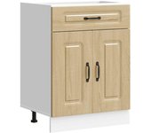Mueble bajo de cocina | armario de cocina kalmar madera ingeniería de roble sonoma cfw168977