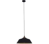 Mexlite - lámpara colgante - nove - negro - metal - ø 42cm - e27 - 1318zw