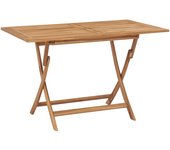 Maison exclusive - mesa plegable de jardín madera maciza de teca 120x70x75 cm