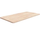 Encimera de baño 80x40x1,5 cm madera maciza sin tratar
