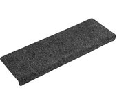 Alfombrilla autoadhesiva escalera 30 uds | alfombras de escalera | tapetes de escalera gris 65x21x4 cm cfw647097