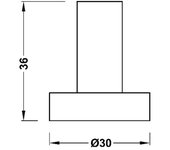 Tres 16123620opm accesorios baño percha oro rosa mate