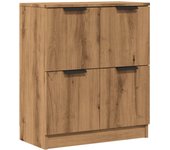 Aparador | aparador de comedor | armario de cocina de madera de ingeniería roble artisan 60x30x70 cm cfw68737