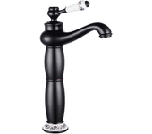 Grifo mezclador de lavabo, grifo de baño, grifo retro de lavabo con agua fría y caliente ajustable - sin manguera de suministro de agua