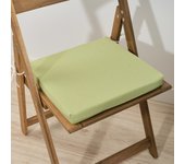 Cojín para asiento acolchado modelo maglia liso pistacho 40x40x5 cm