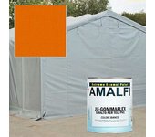 Ju-gommaflex esmalte pintura para caucho y láminas de pvc berníz a base acqua barcos plástico kg 1 color naranja 2000