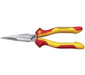 Wiha 27423 alicates de boca semi-redonda professional electric con filo de corte con forma recta 200 mm