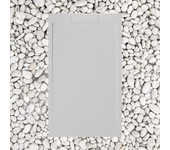Plato de ducha 100x90 cm gris perla ral 7035 línea vulcano slim en resina y polvo de mármol con rejilla lateral en resina de mármol - frascio