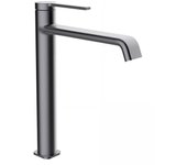 Mezclador de lavabo clever 230, eco caudal 6l min, color gun metal, modelo velvet i