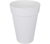 Maceta redonda alta loft urban ø 28 cm blanco