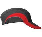 Gorra beisbol a1+ visera 7 cm-gris y rojo
