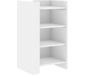 Aparador | aparador de comedor | armario de cocina de madera de ingeniería blanco 45x35x75 cm cfw75870