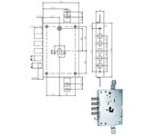 Sic.cerradura triple e63 668.0328.0g00 iseo