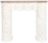 Frontal chimenea abeto mdf 128x28x114 blanco