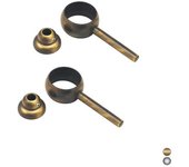 2 anillos para manguera cromados
