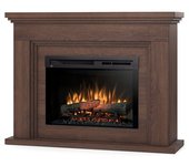 Ardila - chimenea de suelo eléctrica independiente con led - roble - 26' - 118 x 90.8 x 31.5