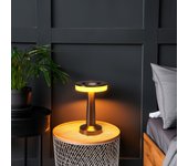 Wellhome lámpara de mesa con batería recargable ø12x20 cm