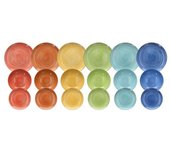 Vajilla porcelana decorada 18 pzas marca non