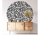 Vinilo adhesivo decorativo redondo - motivo gráfico
