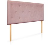 Cabecero velvet cabecero de cama tapizado para camas de 105 (115 x 100 cm) terciopelo pink sueños zzz
