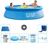 Paquete de piscina - intex - alrededor - 305x305x76 cm + accesorios a986