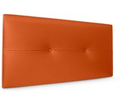 Dhome cabecero de polipiel con botones 105x50cm camas 105 - naranja