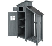 Cabaña de jardín de madera con estantes - ideal para jardines pequeños