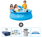 Paquete de piscina - intex - alrededor - 183x183x51 cm + accesorios cb1
