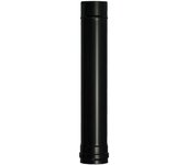 Wolfpack tubo de estufa pellet acero vitrificado negro ø 80 mm. longitud 50 cm. estufas de leña, chimenea, alta resistencia,