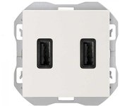 Simon 270 | cargador usb doble a + a 3,1a smartcharge blanco 20000196-090