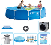 Paquete de piscina - intex - alrededor - 305x305x76 cm + accesorios a1647