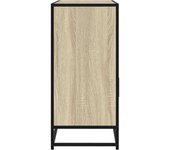 Aparador | aparador de comedor | armario de cocina de madera contrachapada roble sonoma 100x35x76 cm cfw26298