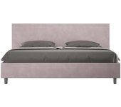 Cama sin somier acolchada 180x200 microfibra lila adele