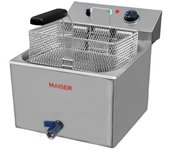 Freidora eléctrica de 10 litros con grifo eco maiser f12/10geco