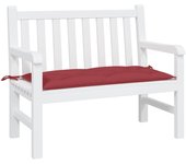 Cojín de banco de jardín tela oxford rojo tinto 100x50x7 cm v9891 100 x 50 x 7 cm / rojo