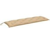 Cojín para banco de jardín tela beige melange 150x50x7 cm