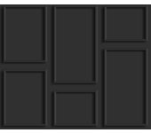 Fotomural paneles de pared negro - 300 x 300 cm - estahome