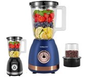 Licuadora eléctrica 2 en 1, molinillo de café, picadora, 500 w, batidora de frutas, 1,5 l, sk163