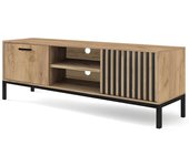 Mueble tv velvesu 103, negro, craft roble, 180x48x40cm