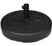 Pie de parasol hasta 35 kg, soporte redondo para parasol, con fijación para vástago de ø38/48 mm