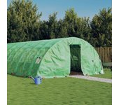 Invernadero con estructura de acero verde 30 m2 6x5x2,3 m