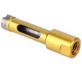 Abridor de orificios para amoladora angular, broca de diamante m10 con rosca interior para baldosas de mármol jade (abridor de orificios para